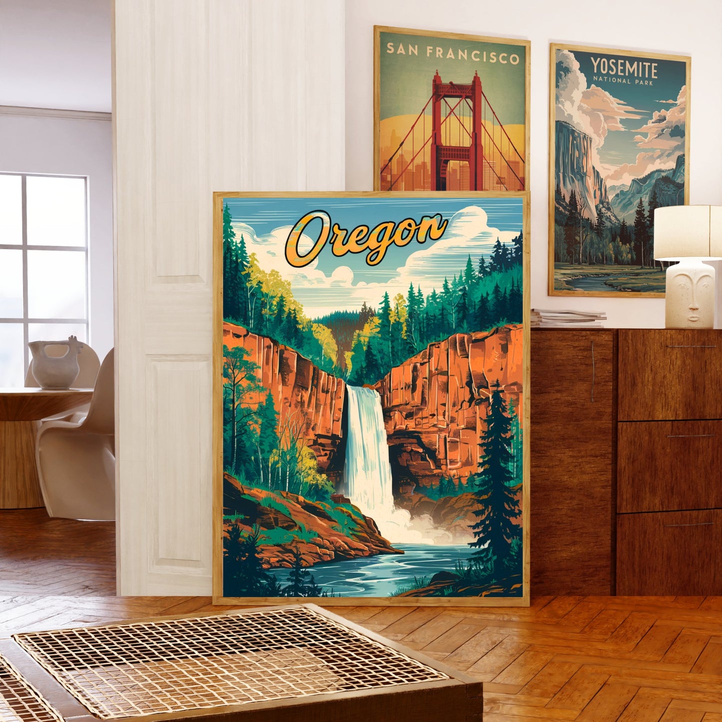 Oregon Vintage Travel Poster