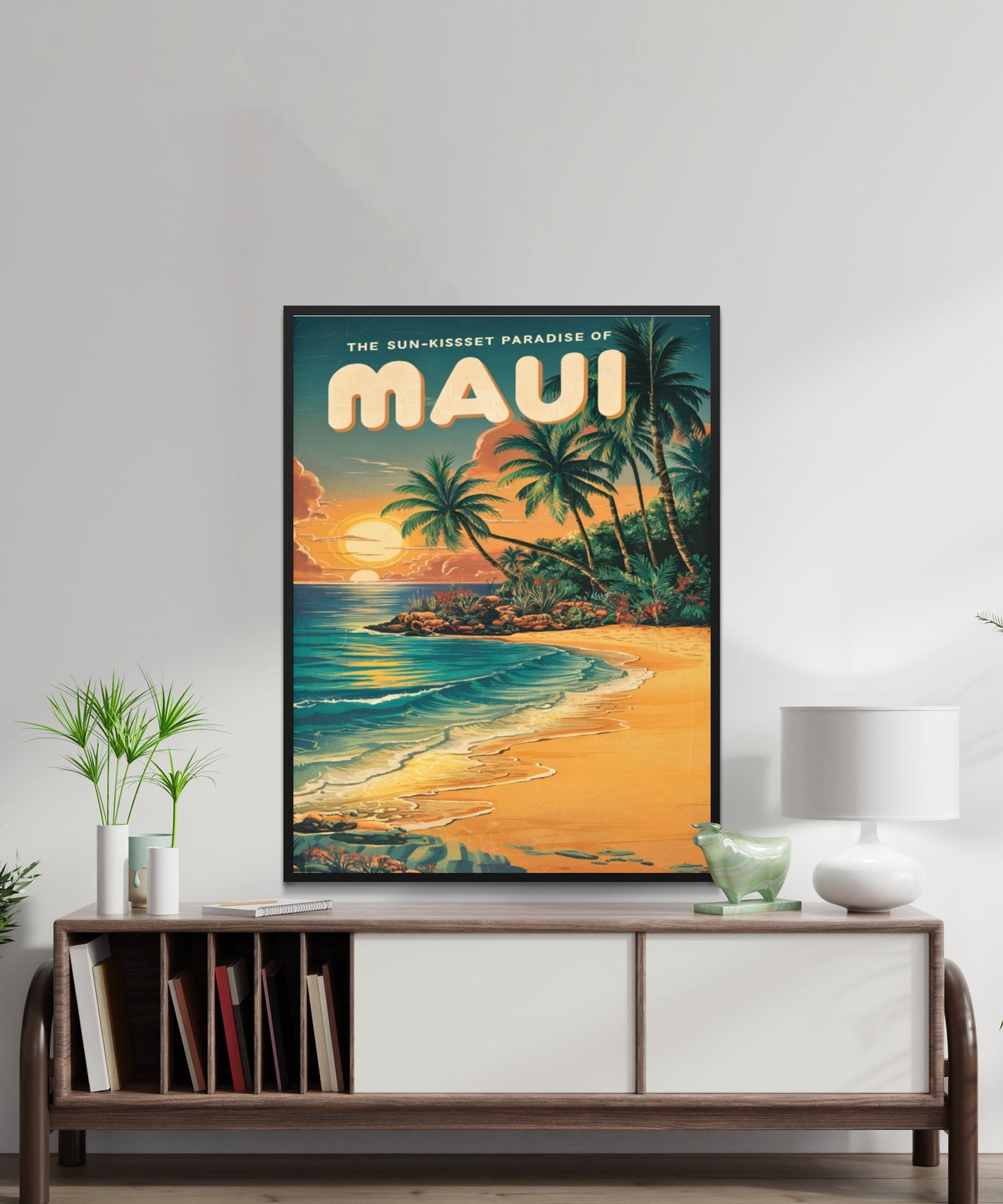 Maui Vintage Travel Poster - Island Serenity