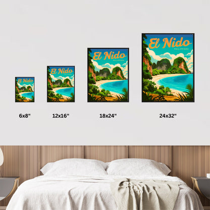 El Nido Vintage Travel Poster