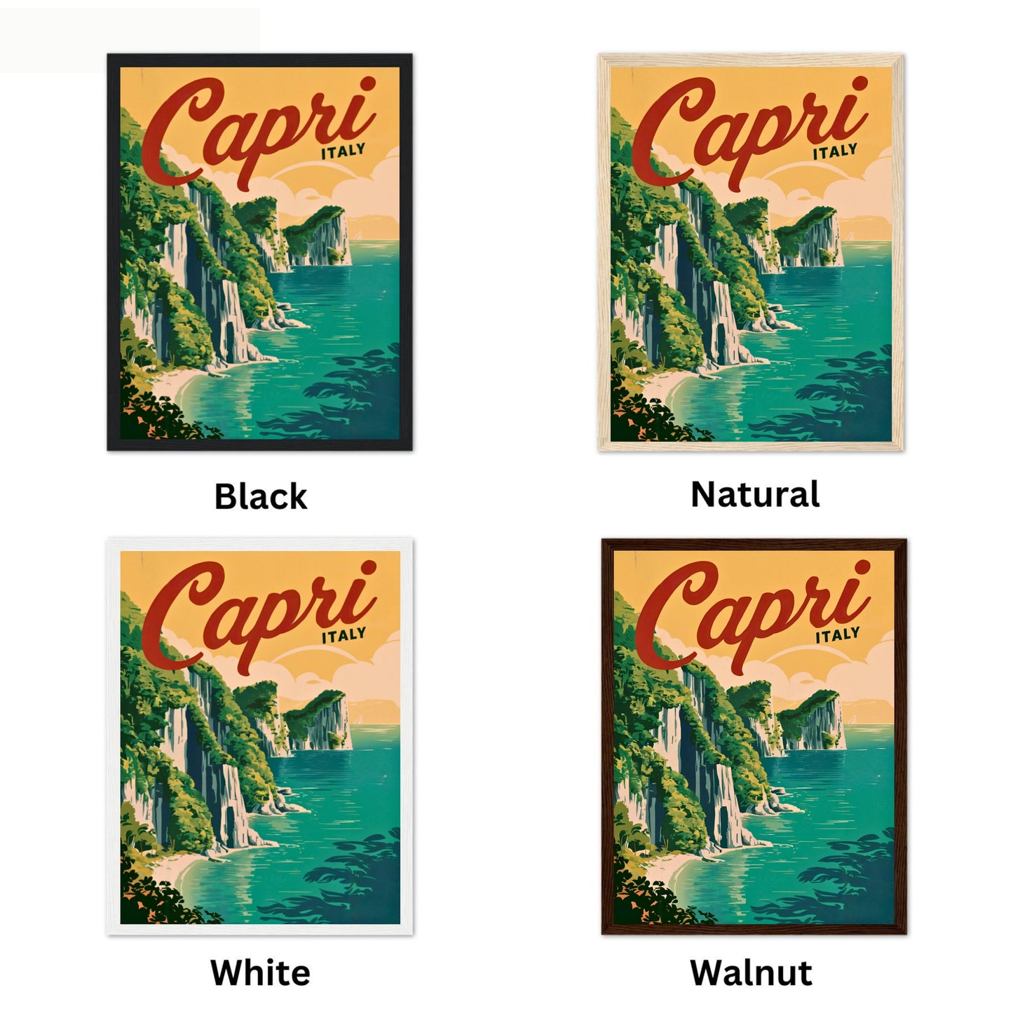 Capri Vintage Travel Poster