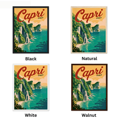 Capri Vintage Travel Poster