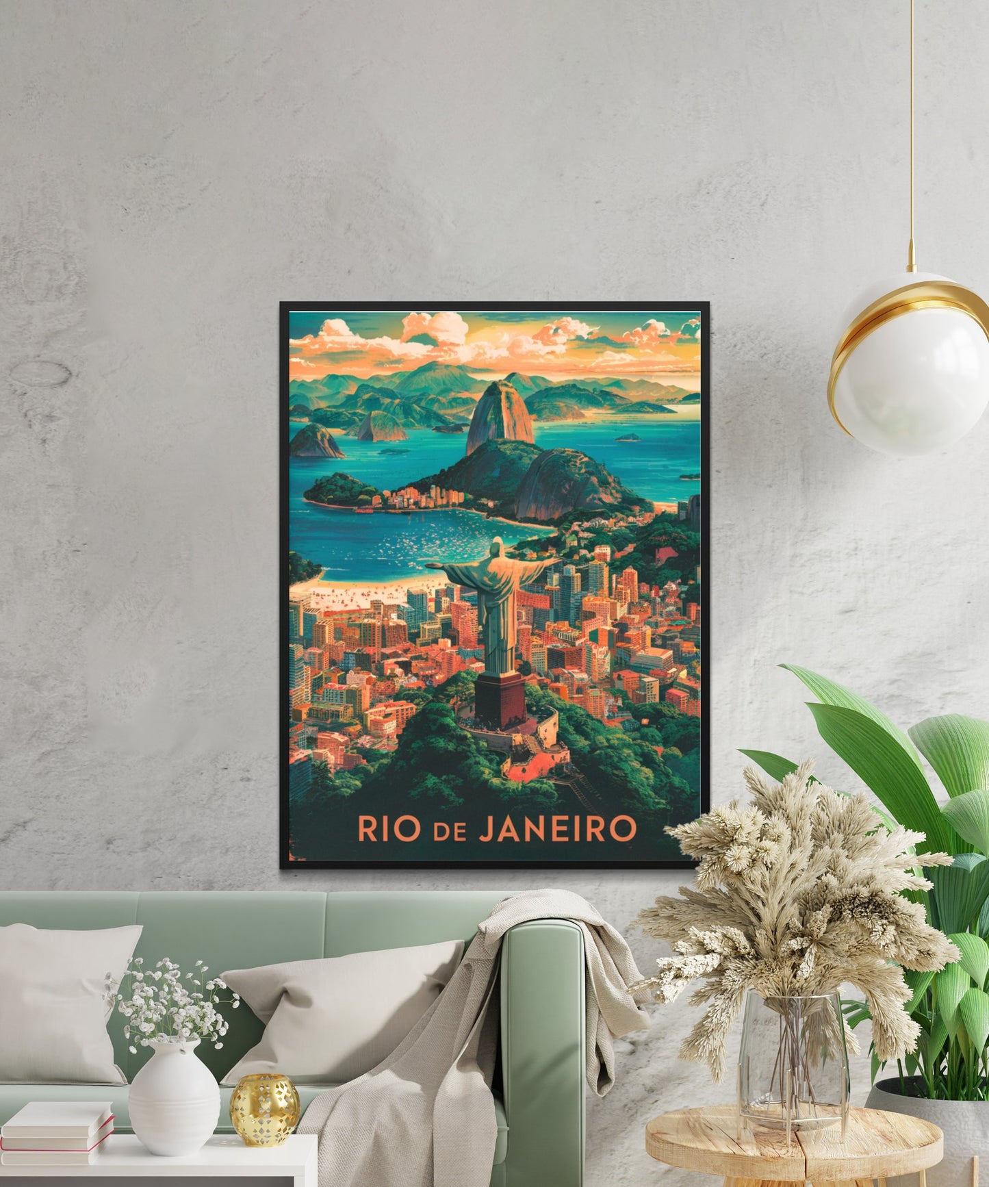 Rio De Janeiro Vintage Travel Poster