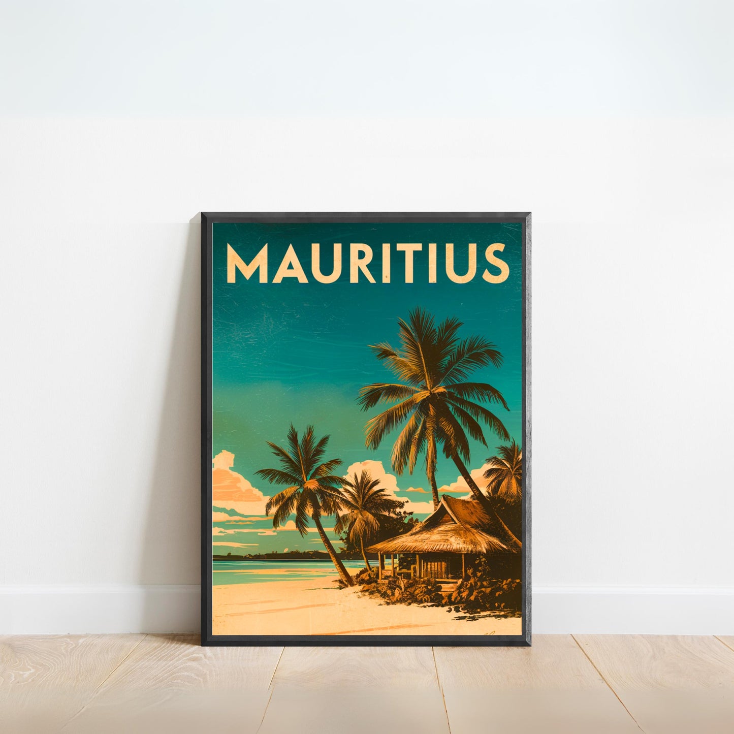 Mauritius Vintage Travel Poster - Tropical Island