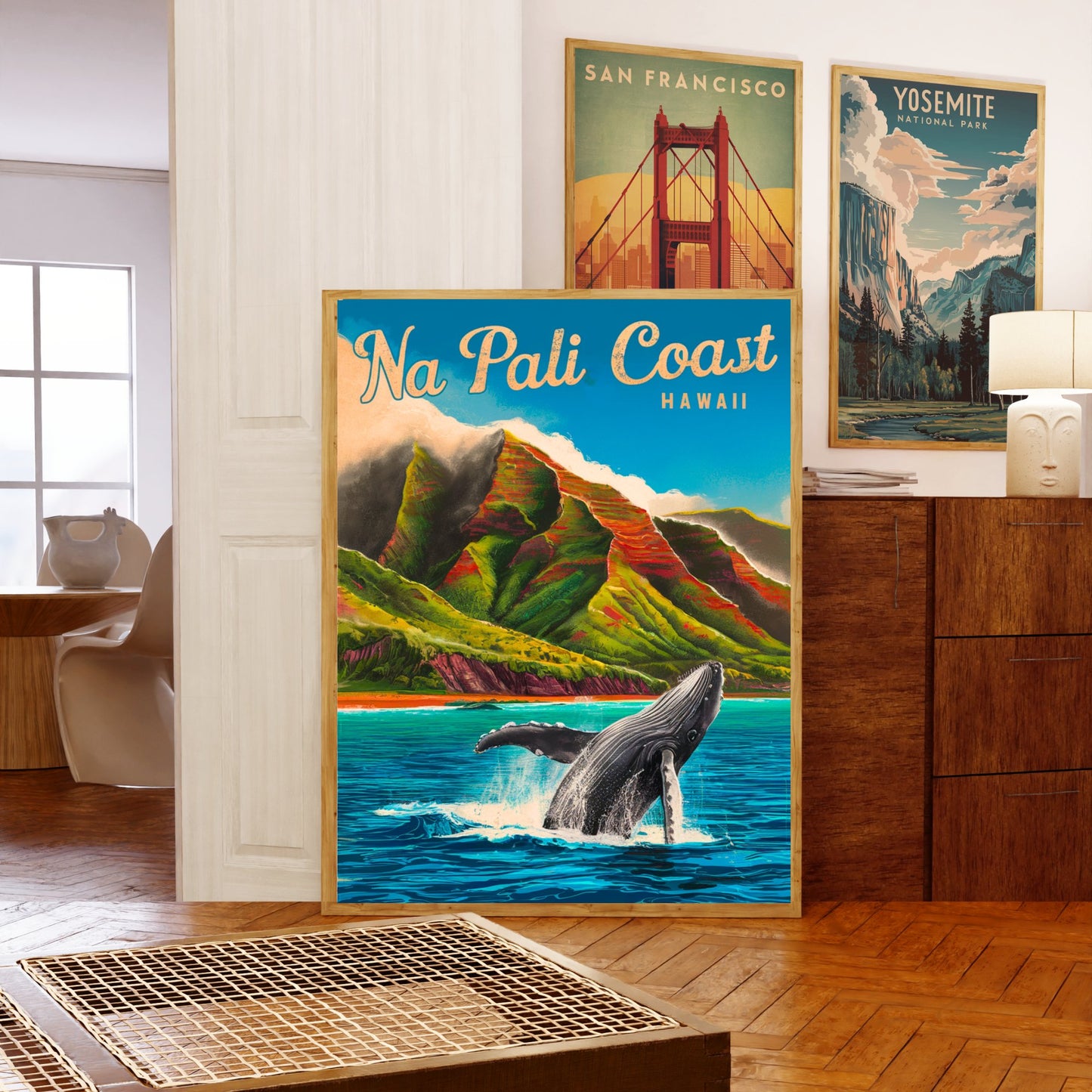 Na Pali Coast Vintage Travel Poster - Coastal Gem