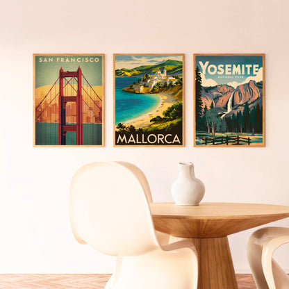 Mallorca Vintage Travel Poster - Island Charm