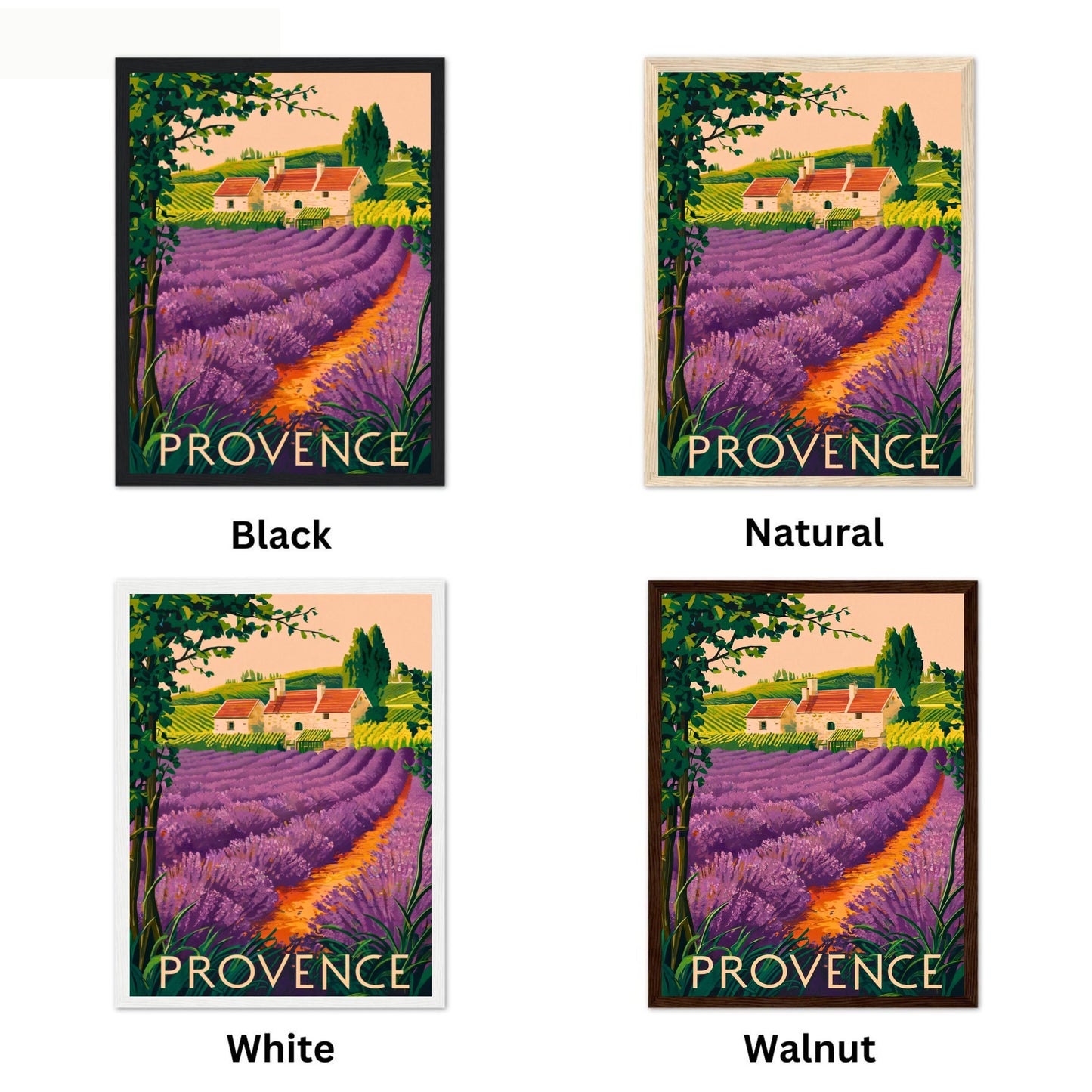 Provence Rocks Vintage Travel Poster - Timeless French Countryside