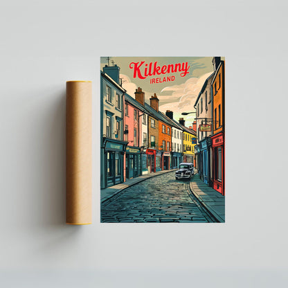 Kilkenny Vintage Travel Poster