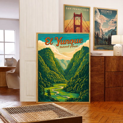 El Yunque Vintage Travel Poster