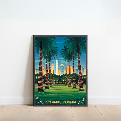 Orlando Vintage Travel Poster