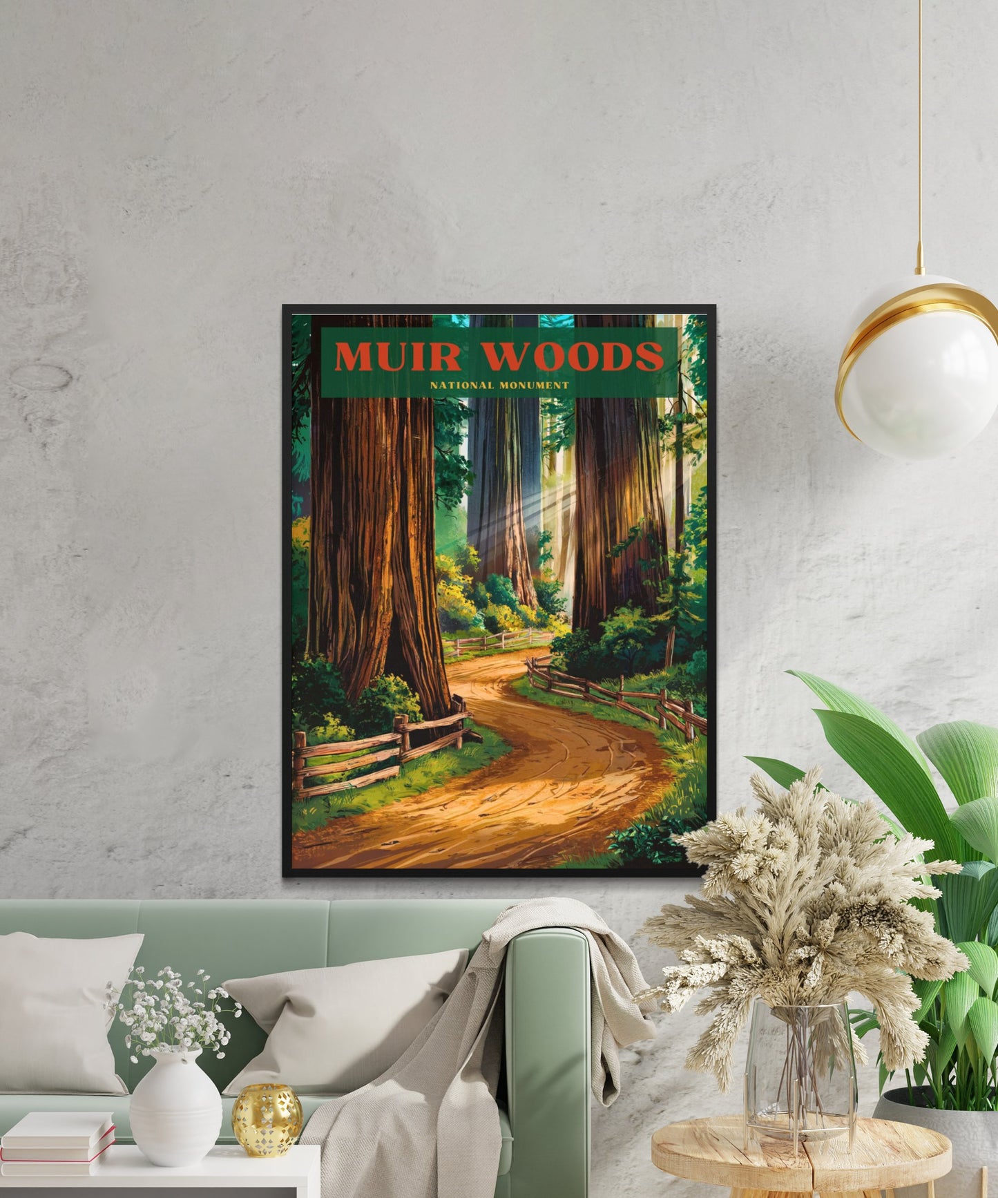 Muir Woods Vintage Travel Poster