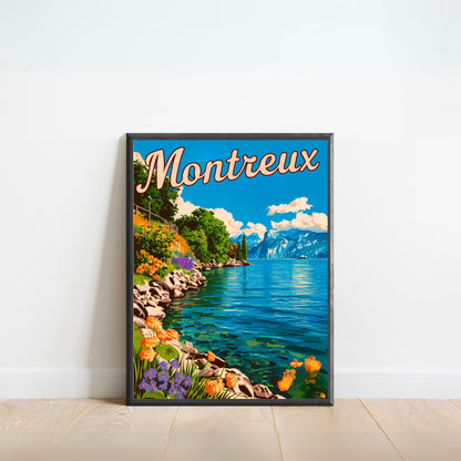 Montreux Vintage Travel Poster