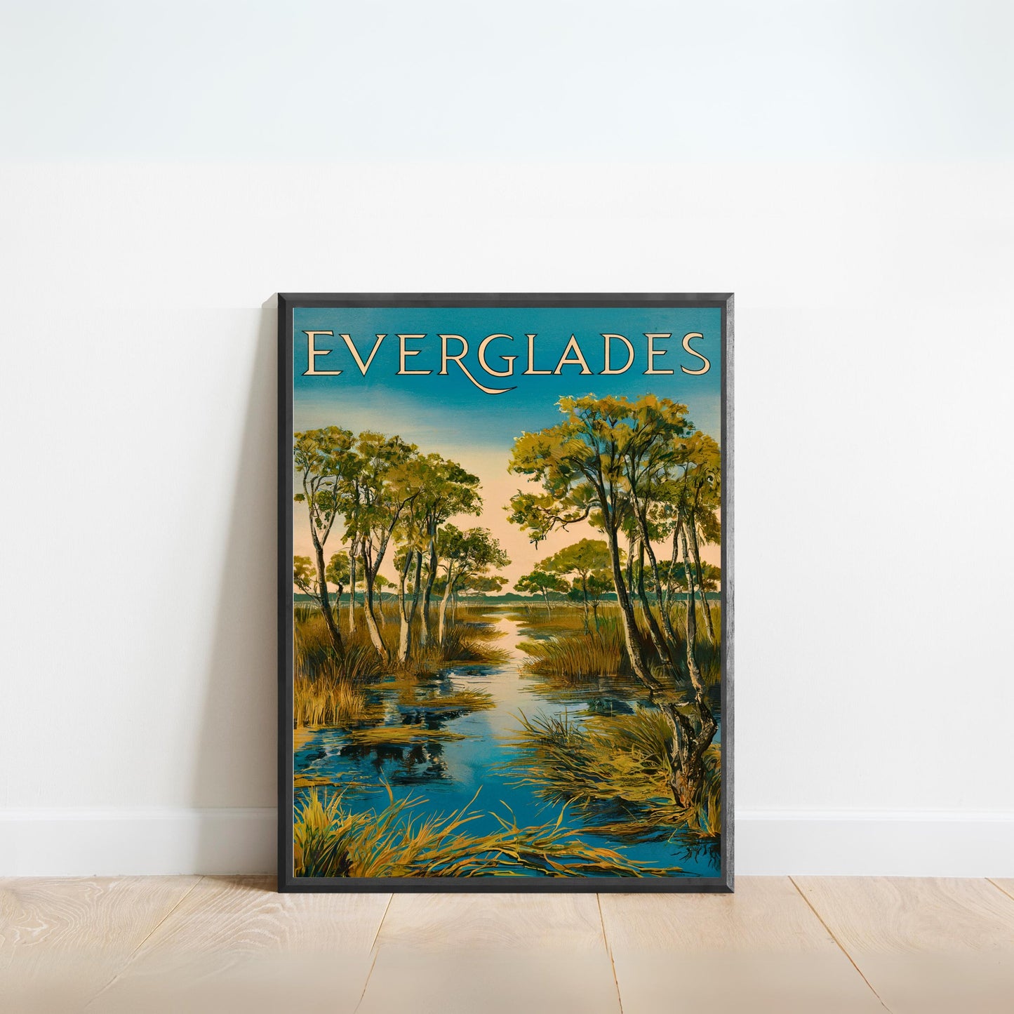 Everglades Vintage Travel Poster - Timeless Wetland Wonders