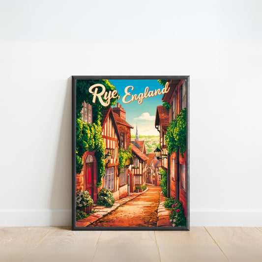 Rye Vintage Travel Poster