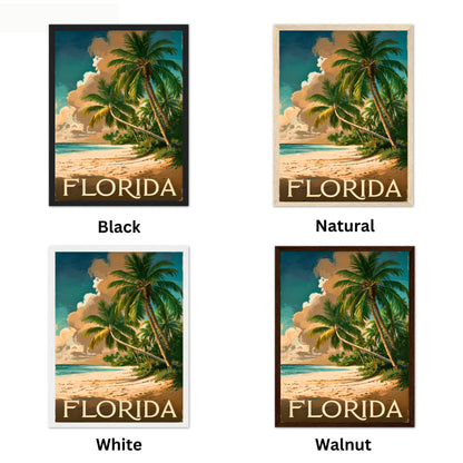 Florida Vintage Travel Poster - Coastal Elegance