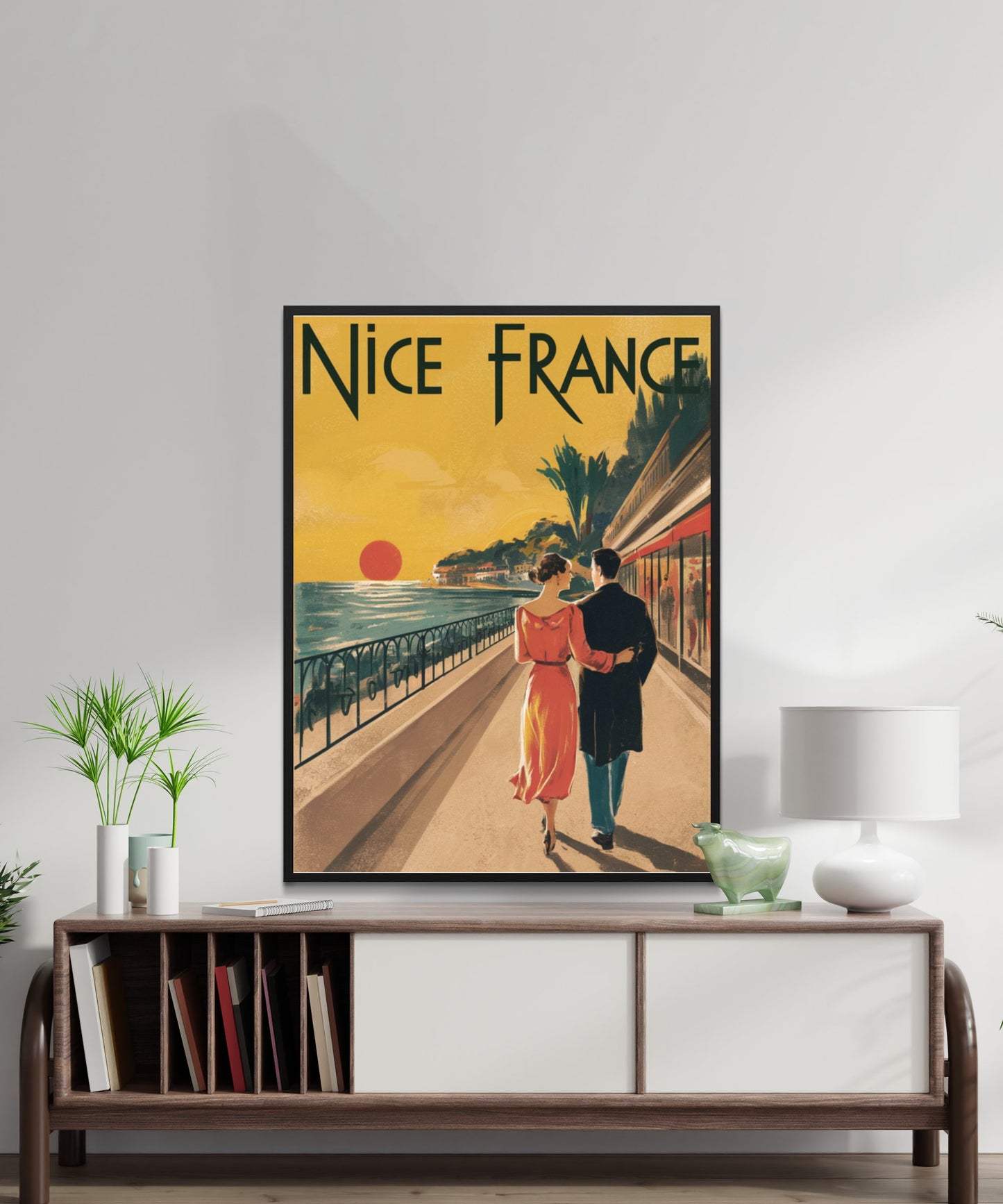 Nice Vintage Travel Poster - Mediterranean Sunshine