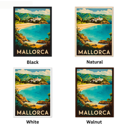 Mallorca Vintage Travel Poster