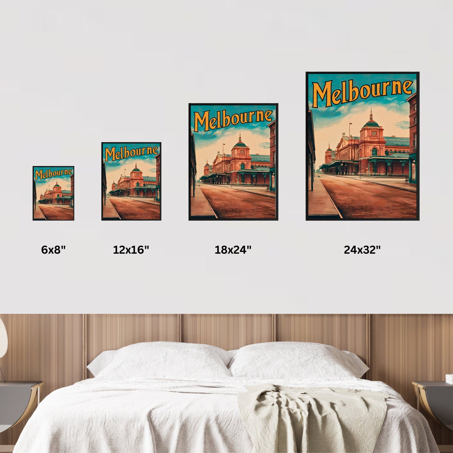 Melbourne Vintage Travel Poster - Timeless Australian Culture