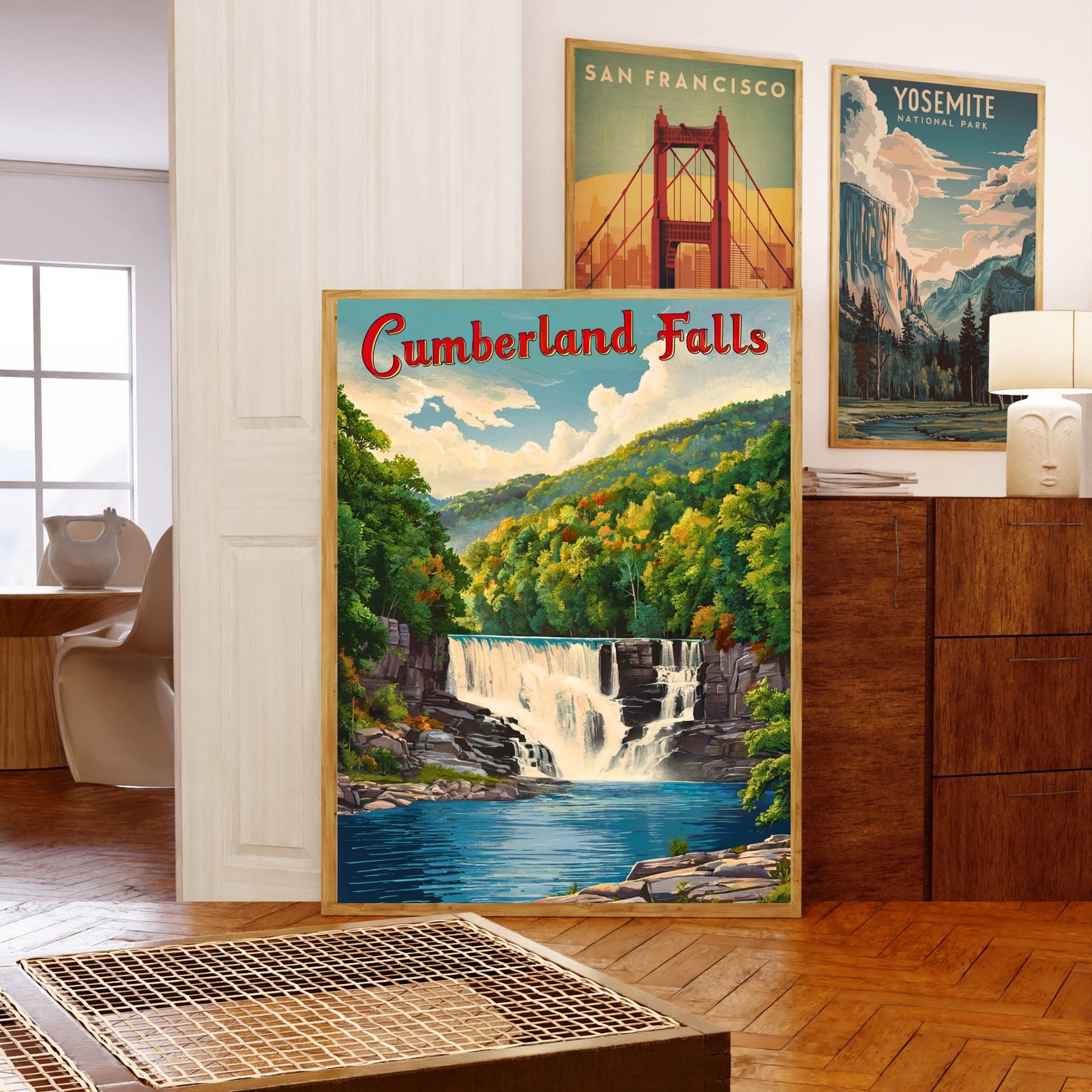 Cumberland Falls Vintage Travel Poster - The Niagara of the South