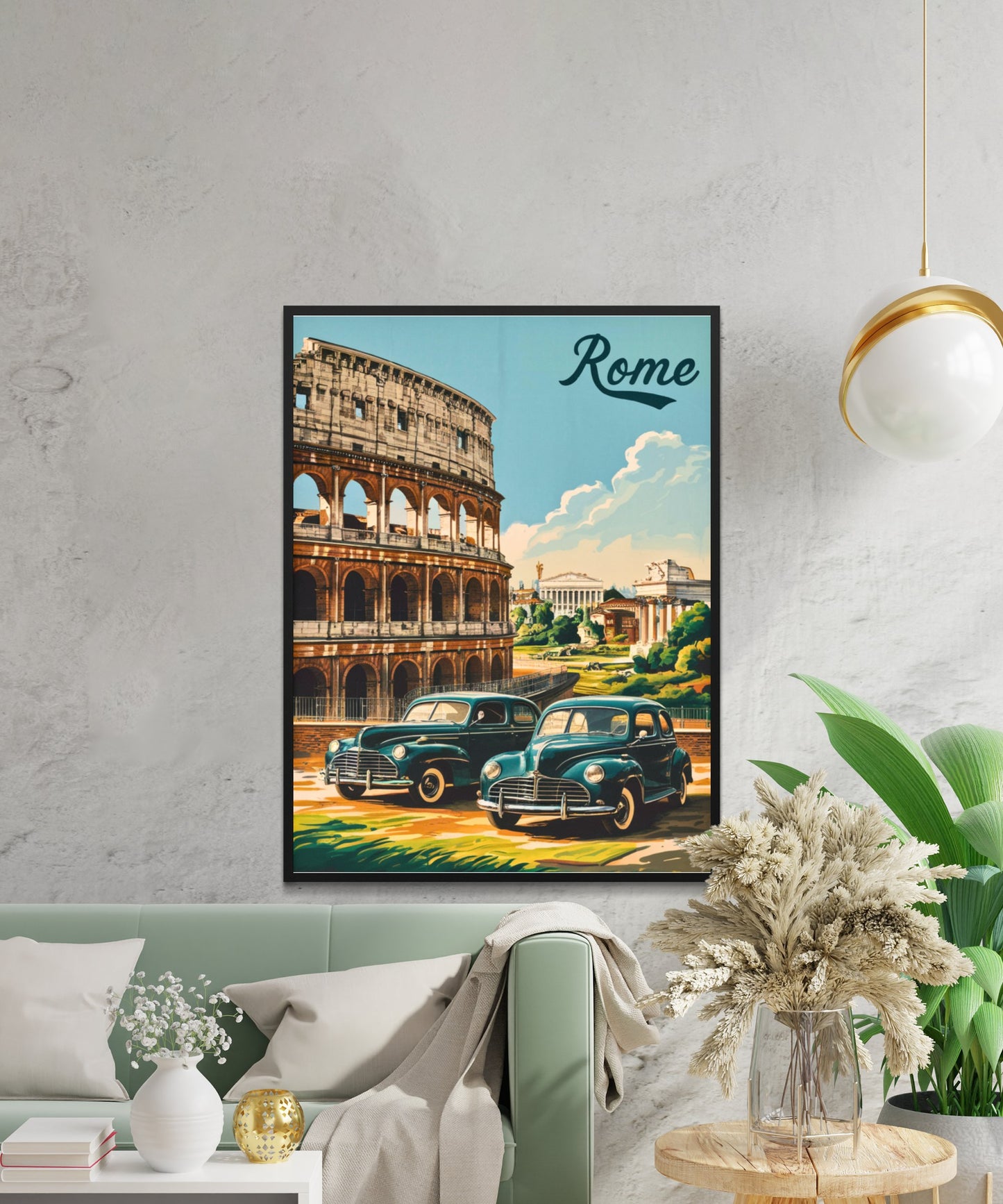 Rome Vintage Travel Poster