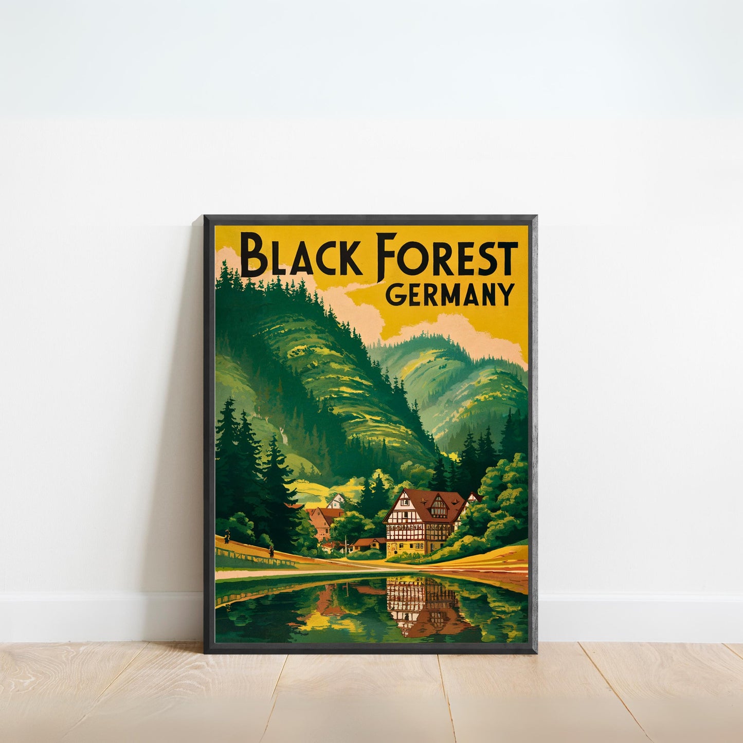 Black Forest Vintage Travel Poster