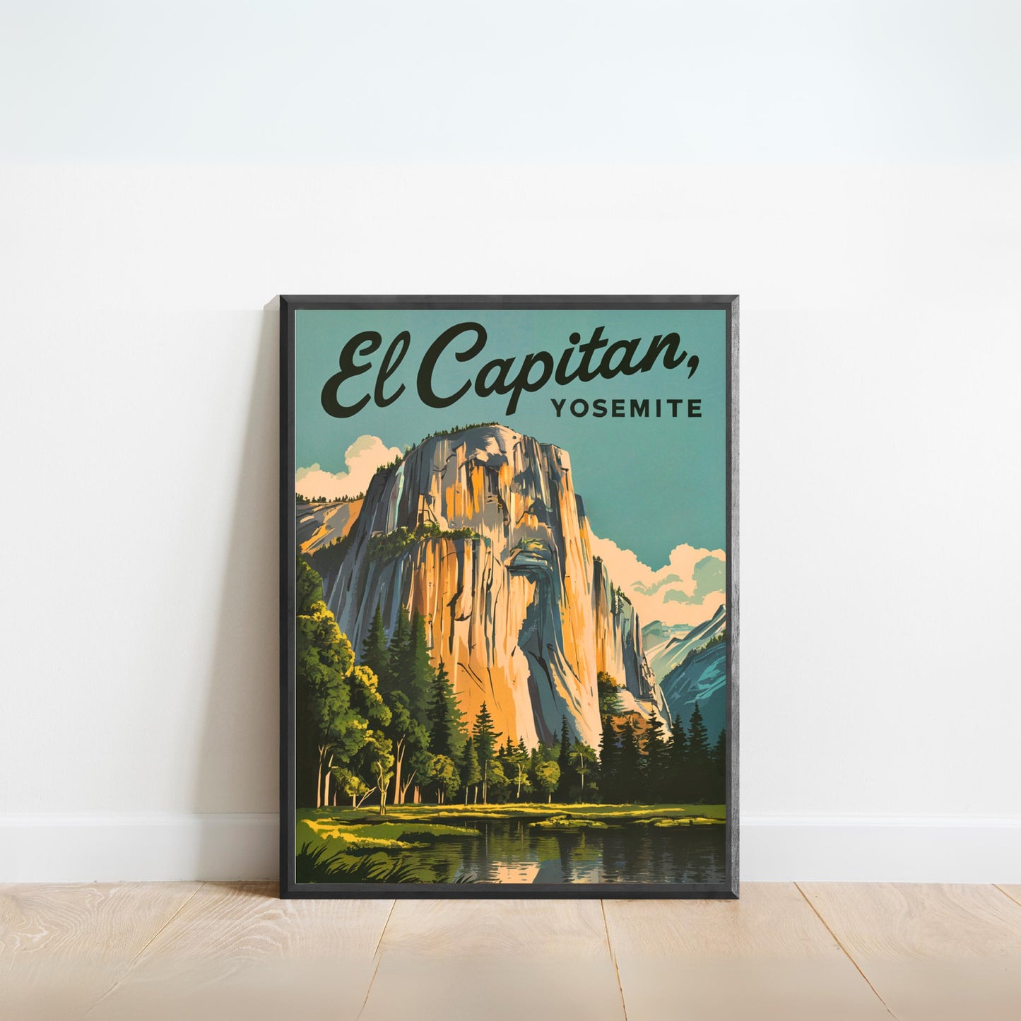 Yosemite El Capitan Vintage Travel Poster - Nature's Paradise