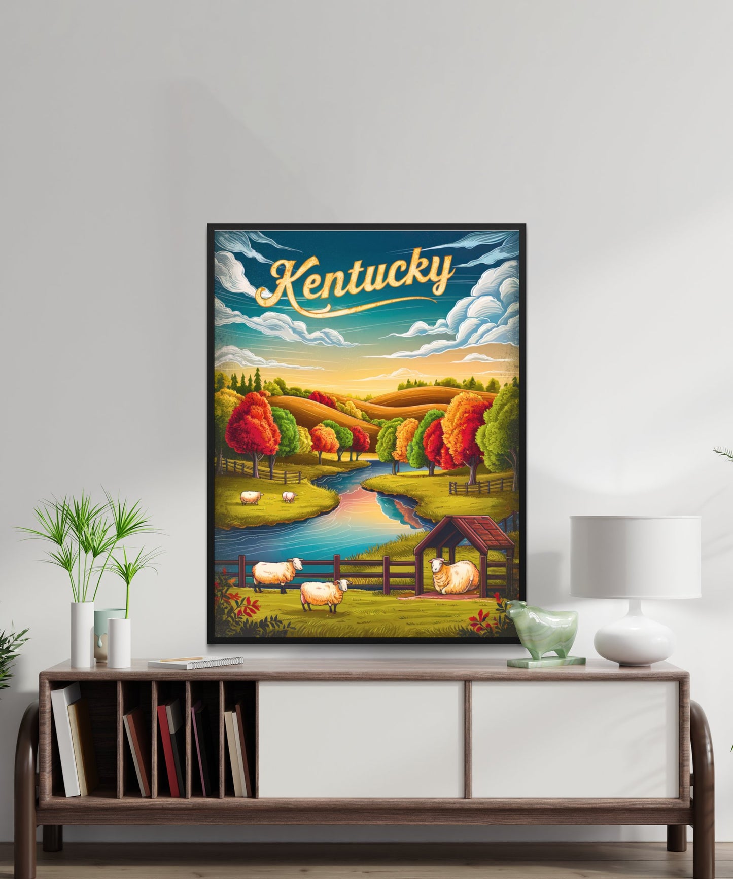 Kentucky Vintage Travel Poster - Scenic Landscapes