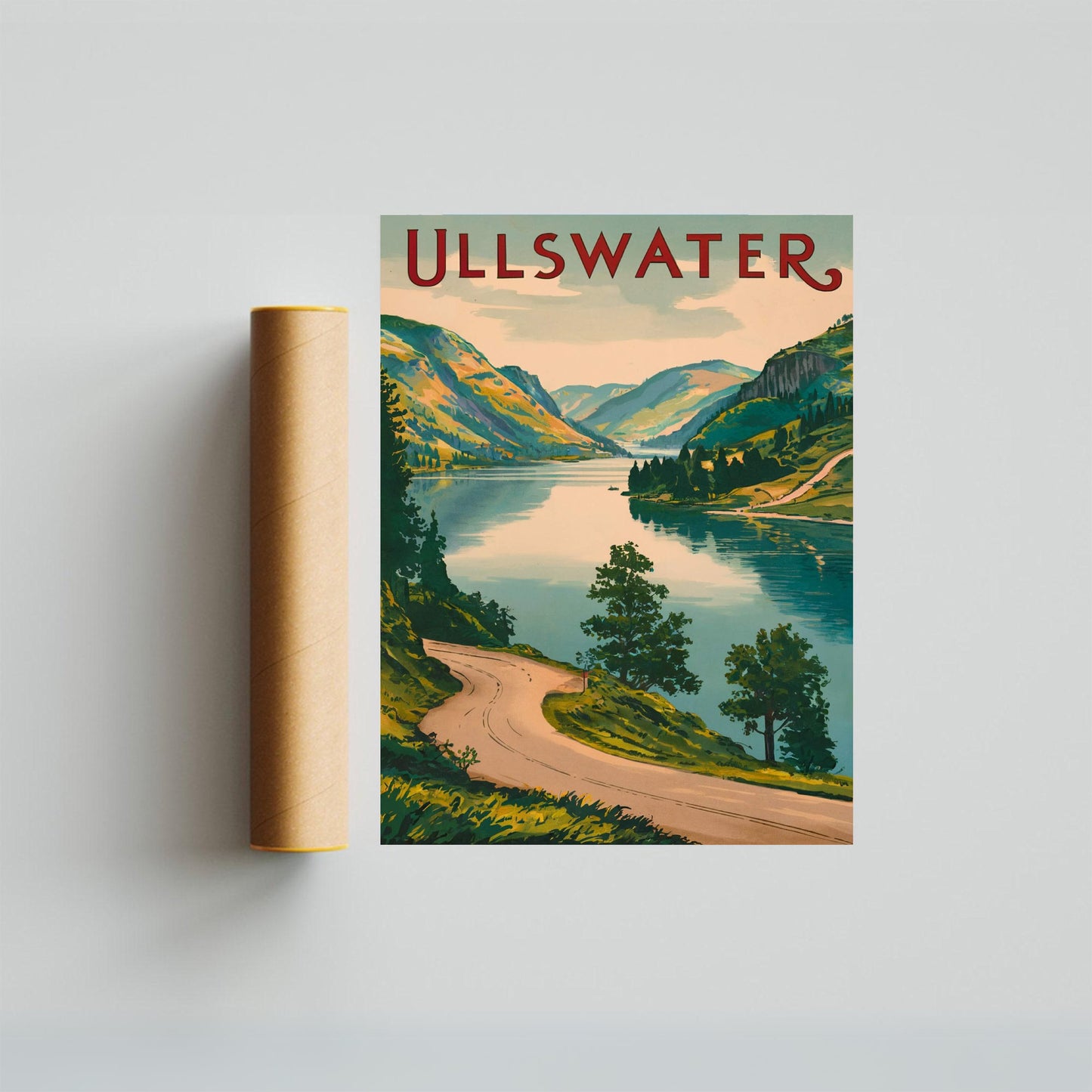 Ullswater Vintage Travel Poster - Timeless Lake District Beauty