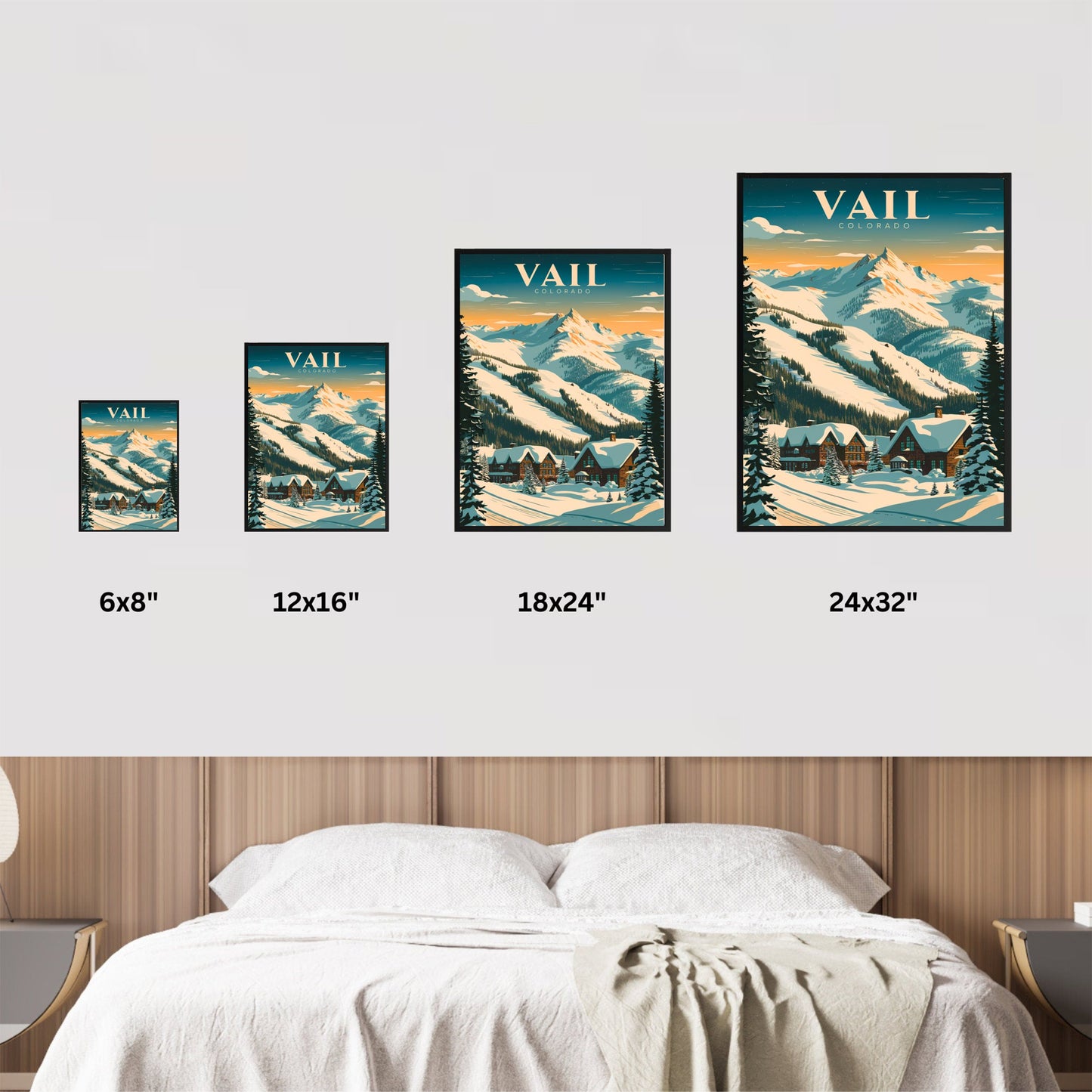 Vail Mountain Vintage Travel Poster