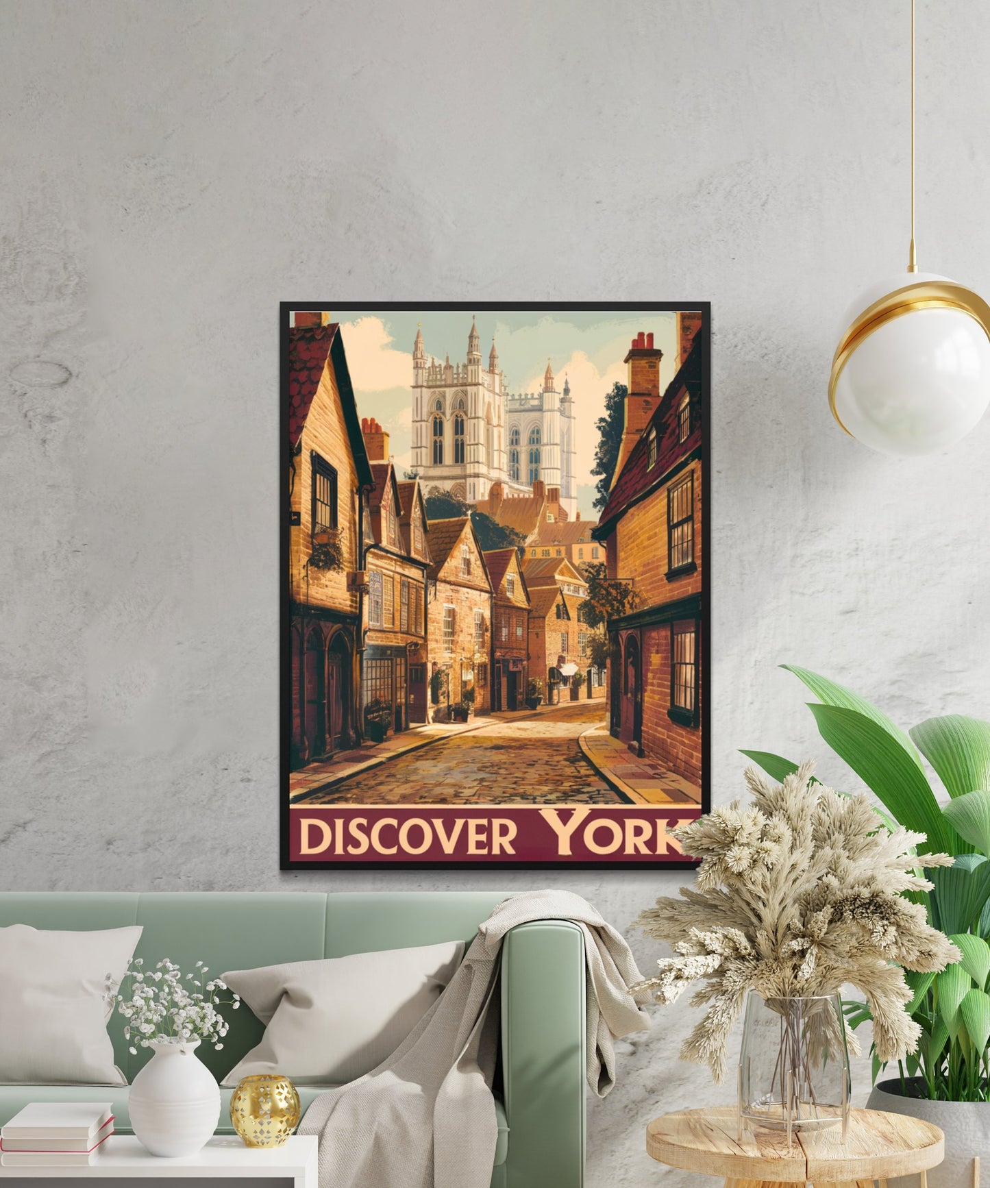 York Vintage Travel Poster -  Historic Charm