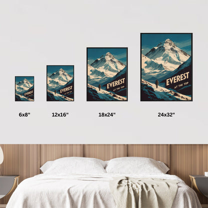 Mount Everest Vintage Travel Poster - Frozen in Time