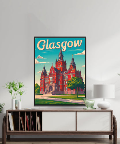 Glasgow Vintage Travel Poster