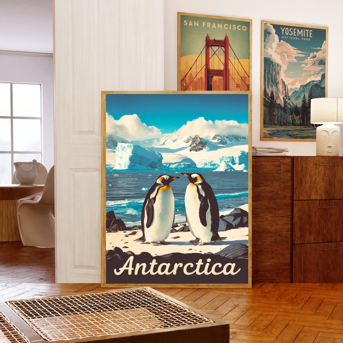 Antarctica Vintage Travel Poster - Pristine Landscape