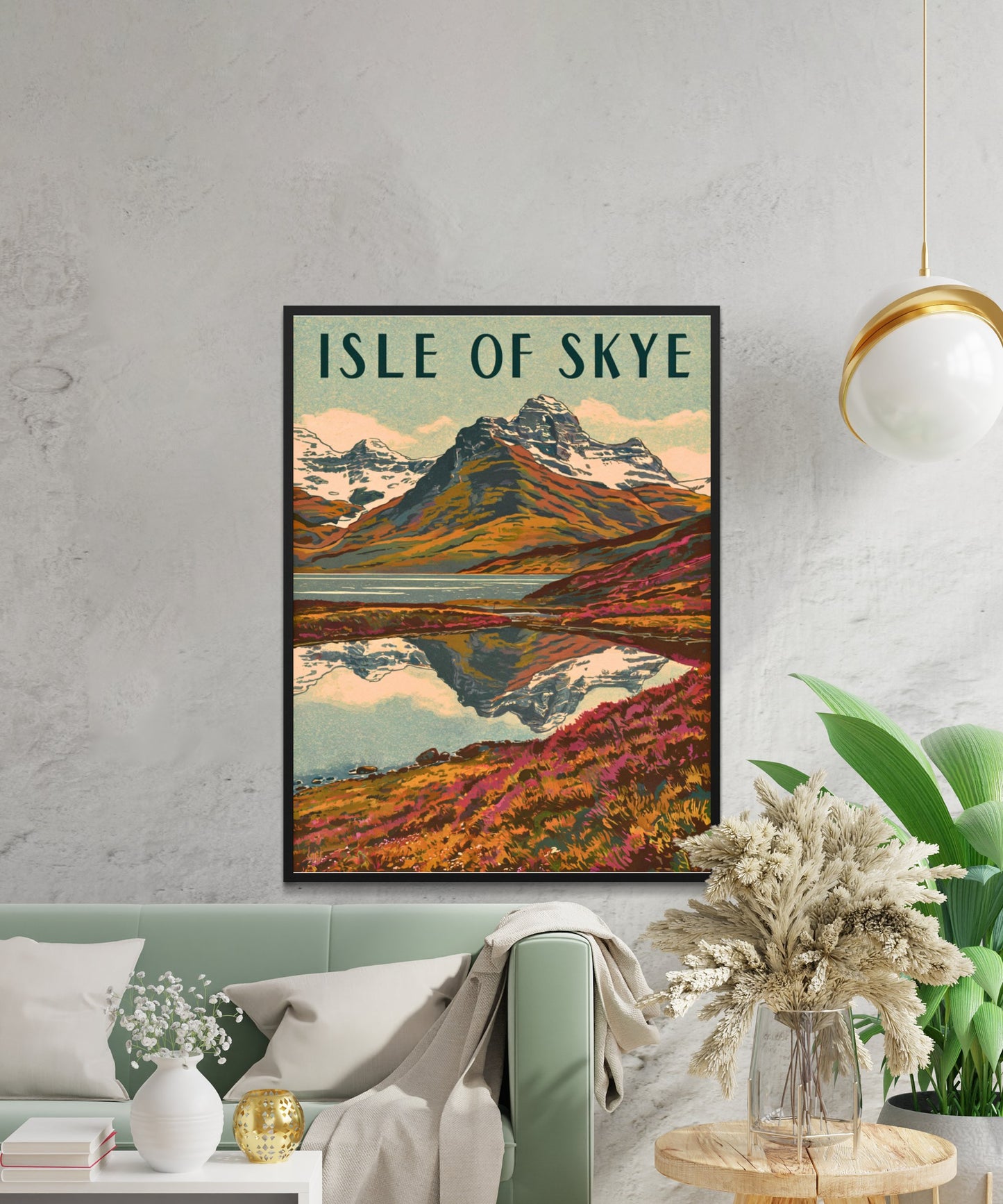 Isle of Skye Vintage Travel Poster