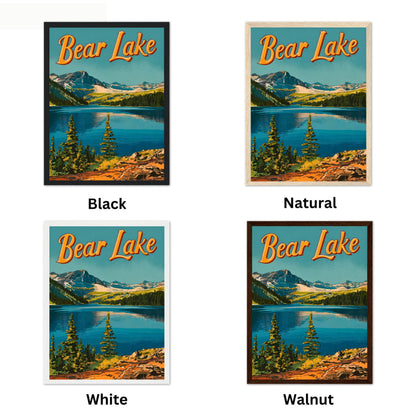 Bear Lake  Vintage Travel Poster