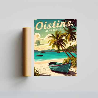 Oinstins Vintage Travel Poster