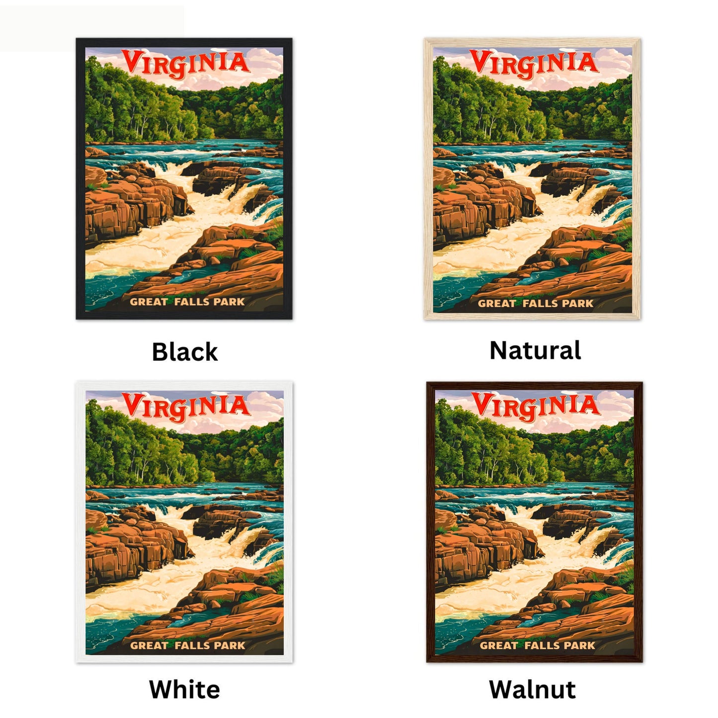 Virginia Vintage Travel Poster