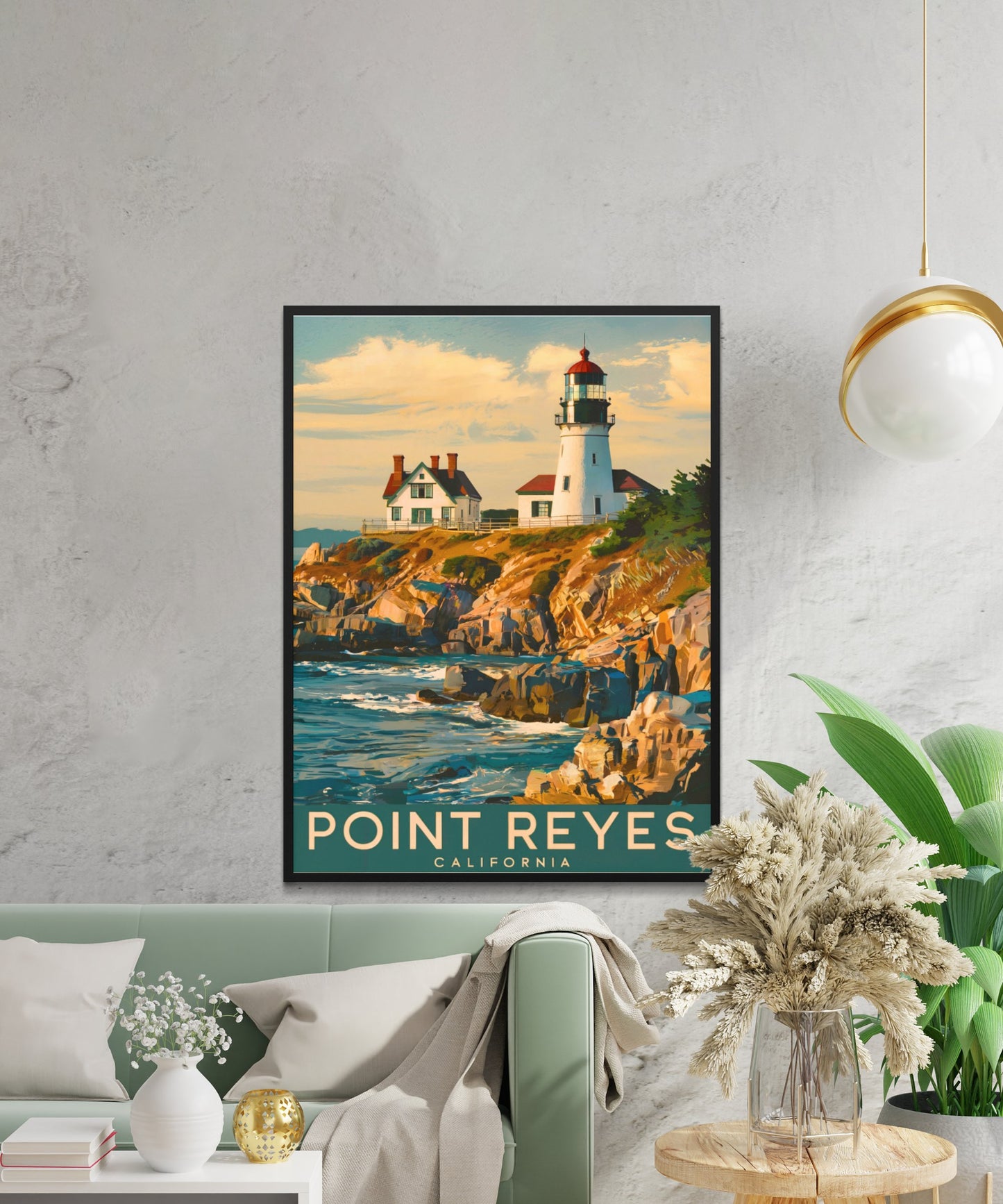 Point Reyes Vintage Travel Poster - Coastal Paradise