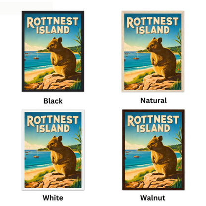 Rottnest Island Vintage Travel Poster