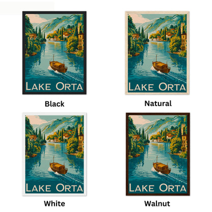 Lake Orta Vintage Travel Poster - Charming Shores