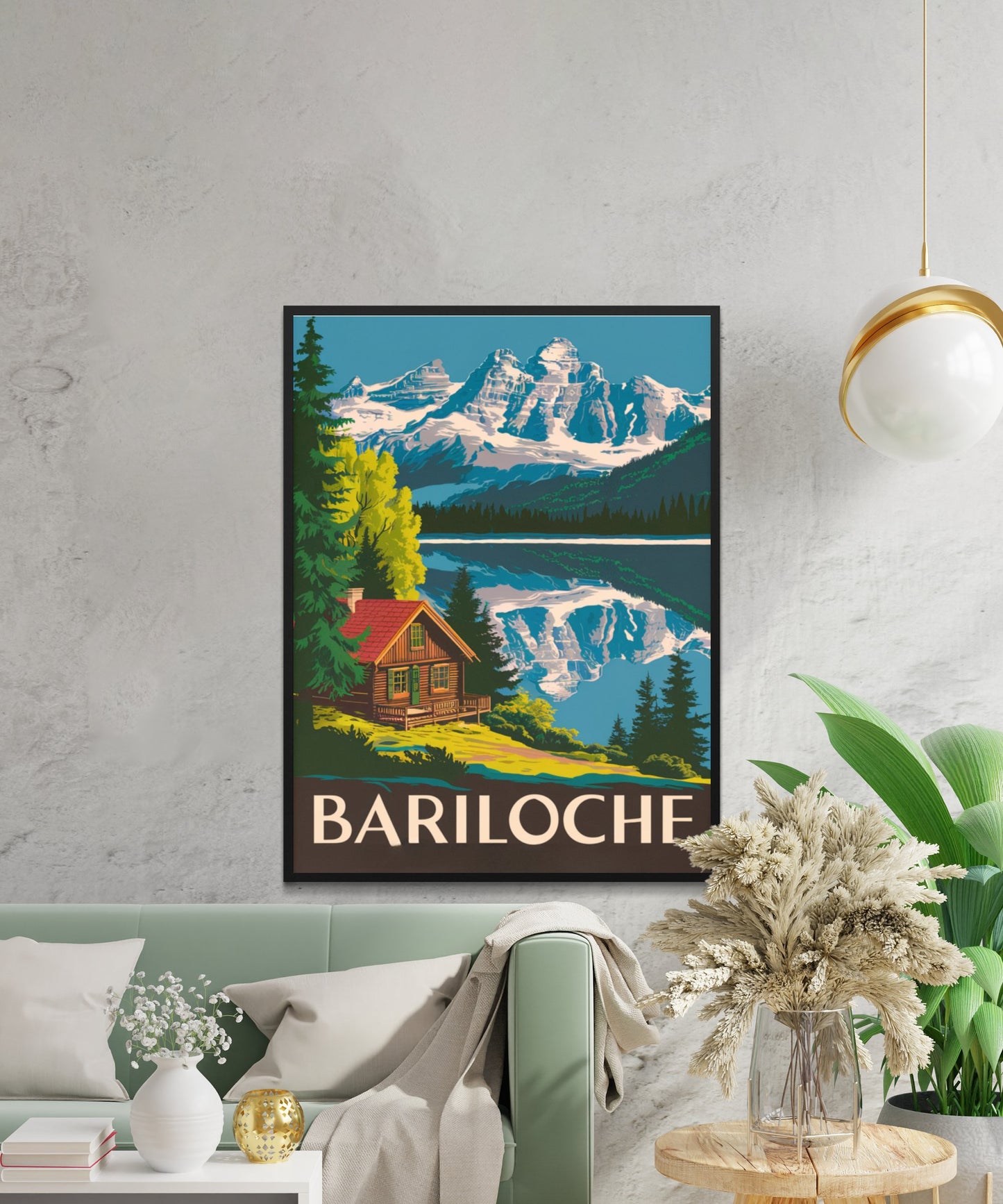 Bariloche Vintage Travel Poster - Outdoor Adventure