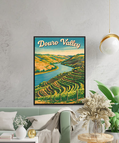 Douro Valley  Vintage Travel Poster