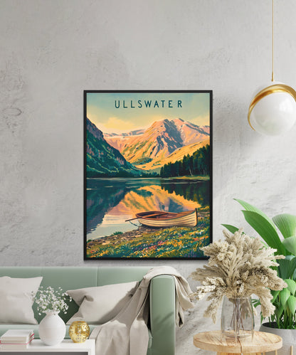 Ullswater Vintage Travel Poster