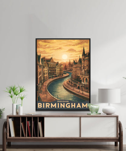 Birmingham Vintage Travel Poster