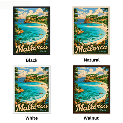 Mallorca Vintage Travel Poster - The Jewel of the Balearics