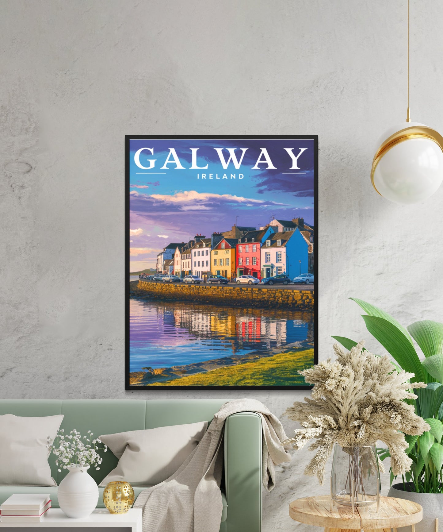 Galway Vintage Travel Poster - Seaside City