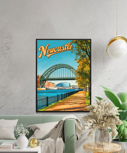 New Castle Vintage Travel Poster