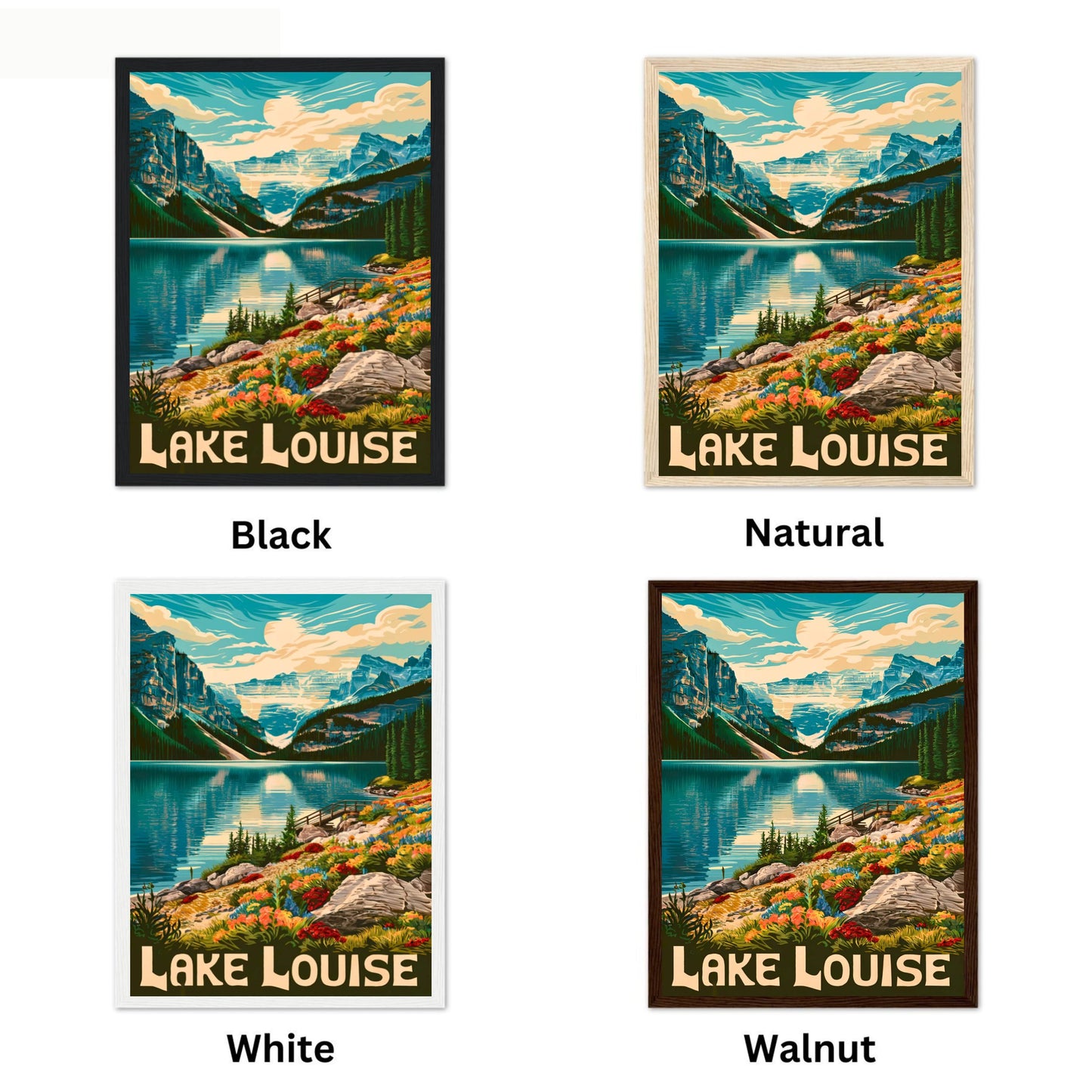 Lake Louise Vintage Travel Poster - Timeless Elegance