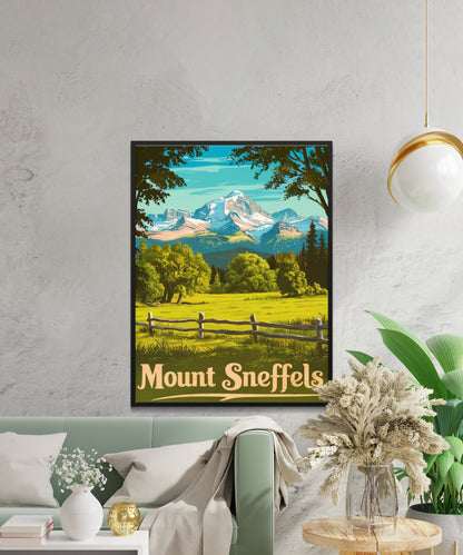 Mount Sneffels Vintage Travel Poster