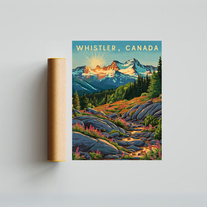 Whistler Vintage Travel Poster