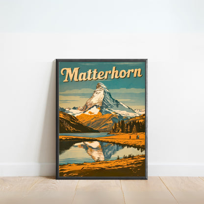 Matterhorn Vintage Travel Poster - Timeless Beauty